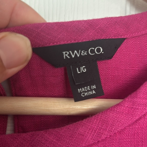RW & Co linen blend tank - Picture 2 of 8
